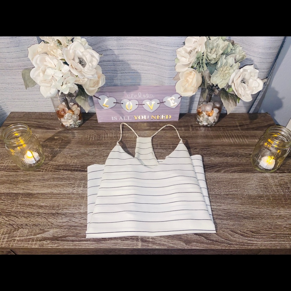 White stripped blouse